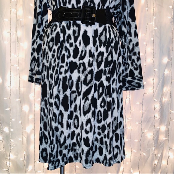 LANE BRYANT ⭐️ Long Sleeve Animal Print Dress - Picture 5 of 9